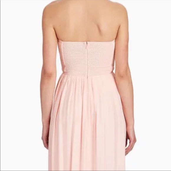 Parker Black Blush Pink Silk Gown - Picture 2 of 15